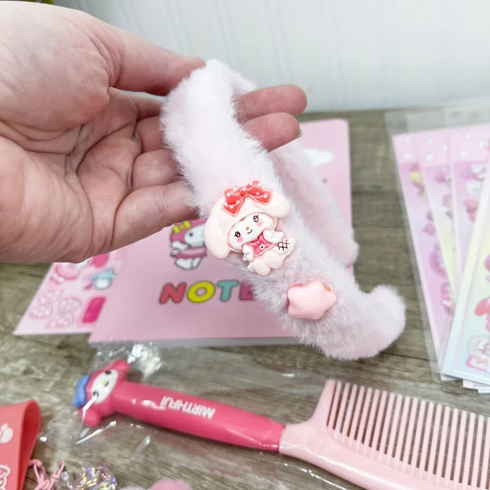 Sanrio My Melody Stationery Accessory Lot Stickers Notebook Headband Pen Bundle
